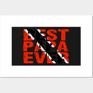 Trinidadian Tobagonian Best Papa Ever Dad Father Trinidad & Tobago Flag Posters and Art